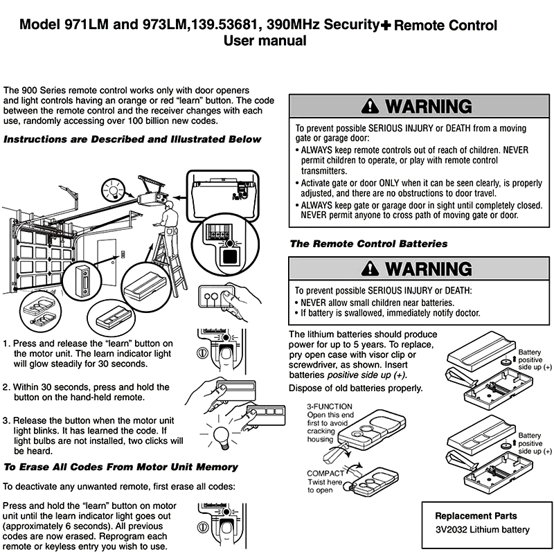 Liftmaster 973LM 971LM Securit – Heavy Equipment Garage Bewertung und Preis